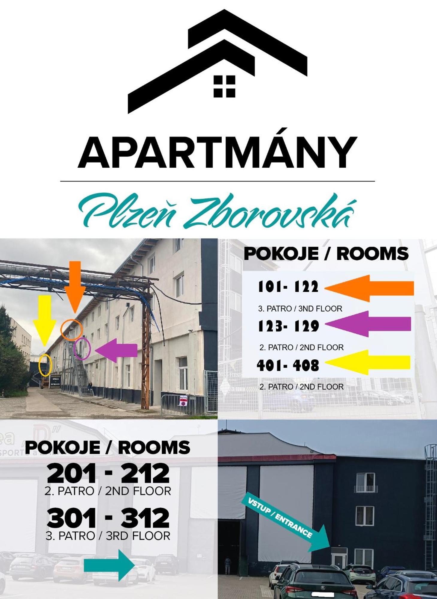Apartmany Plzen Zborovska 22 A 外观 照片